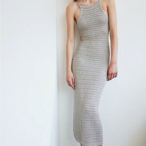 H&M Silver Knit Dress